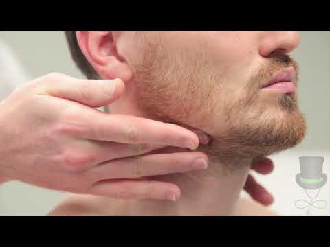 Examination of the lymph nodes of the head and neck