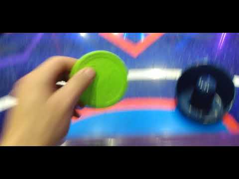 Air Hockey @ Hijinx in Jonesboro Arkansas me Vs my cousins fiancee