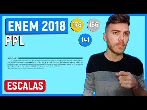 🛑ESCALAS- 176 Enem 2018 PPL -  Um vaso decorativo quebrou e os donos vão encomendar outro para ser