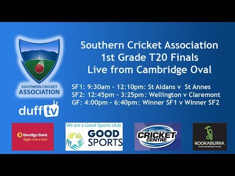 Kookaburra Southern Cricket Association | 1st Grade T20 Finals | 22.12.18 | LIVE STREAM