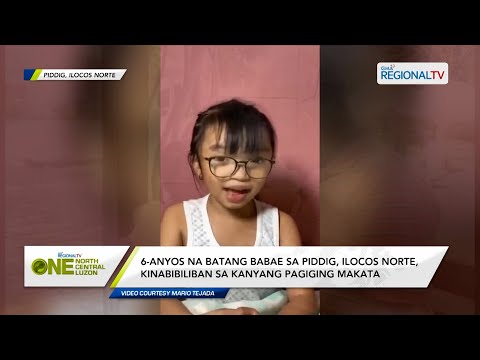 One North Central Luzon: 6-anyos na bata sa Ilocos Norte, kinabibiliban sa kanyang pagiging makata