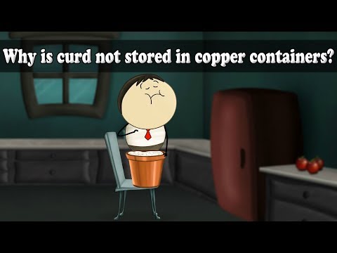 Why is curd not stored in copper containers? | #aumsum