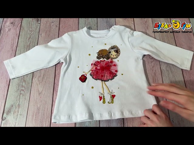 Комплект Lanson Kids фуфайка и лосины в бело-красных тонах  - видео