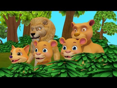 The Lion and the Fox Cub Kathe | Telugu Stories For Kids | Moral Stories | Infobells