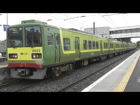 Irish Rail 8520 Class Dart Train 8622 departs Howth Junction Station, Dublin