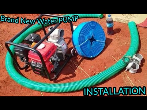 how to connect and use petrol water pump 7.5 horsepower 3 inches petrol water pump for agriculture
