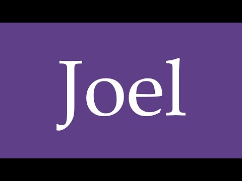 How To Pronounce ''Joel'' Correctly in Spanish
