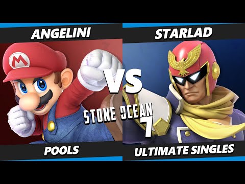 Stone Ocean 7 - Starlad (Captain Falcon) Vs. Angelini (Mario) SSBU Ultimate Tournament