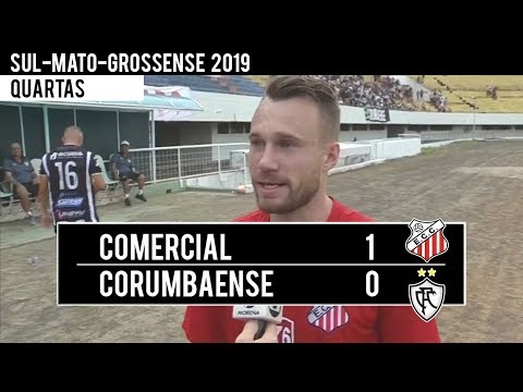 GOLS: COMERCIAL 1x0 CORUMBAENSE - CAMPEONATO SUL-MATO-GROSSENSE 2019 - 31/03/2019