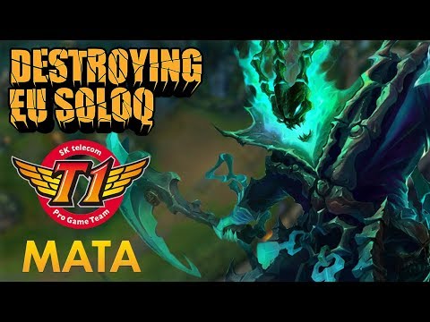 Destroying EU SoloQ: SKT T1 Mata - Thresh Support - KDA 1/4/22