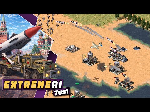 Invasion of the Russian Federation | Red Alert 2 | 1 vs 7 EXTREME AI