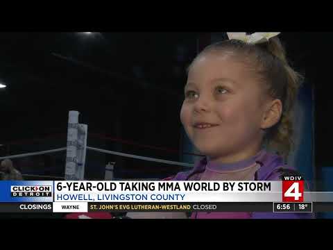 6 Year old winning at MMA - WDIV filmed by ROLAND