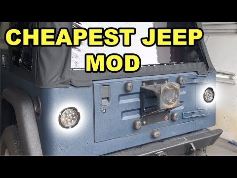 Installing LED Taillights In My 600$ Jeep Rebuild - DIY