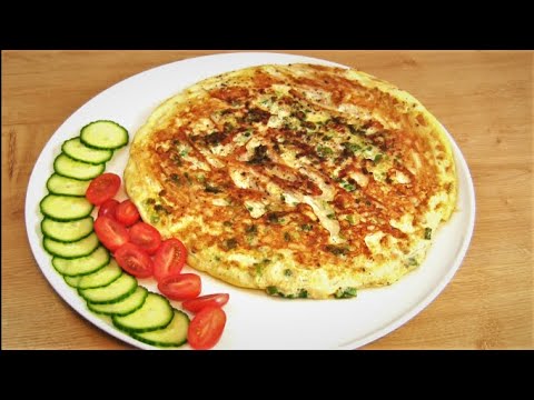 Enoki Mushroom Omelette - Healthy meal for breakfast, lunch or dinner - is always delicious and easy