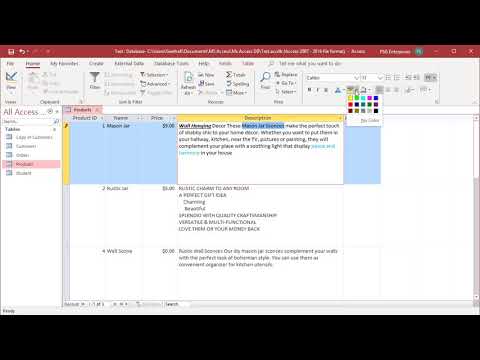 How to Change Text Format Property to Rich Text in MS Access - Office 365