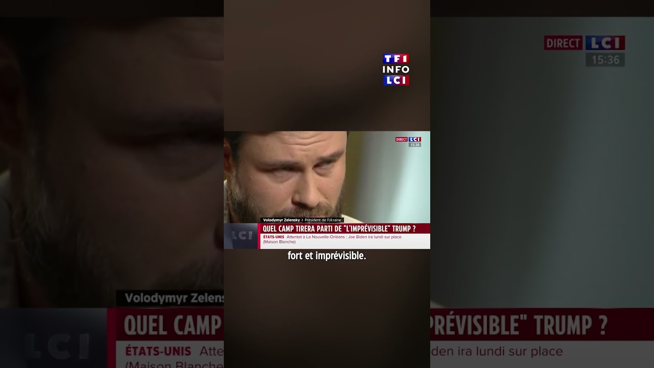 🗣️ "L’imprévisibilité de Donald Trump peut aider à mettre fin à la guerre", selon Zelensky｜LCI