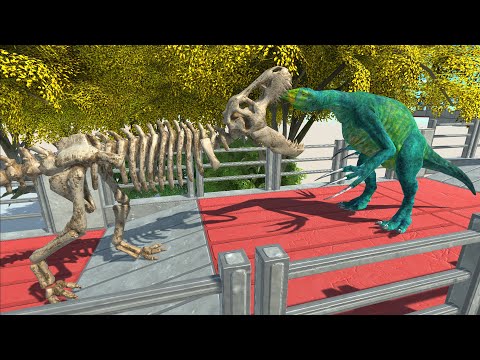 Skeleton T-Rex DEATH RUN - Animal Revolt Battle Simulator