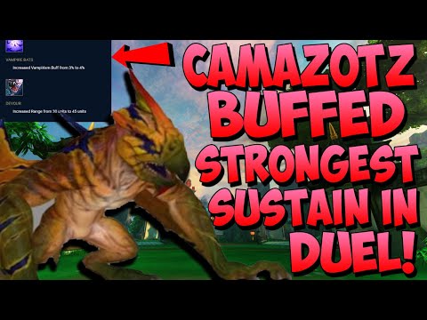 CAMAZOTZ IS SO BROKEN WITH THESE BUFFS! BEST SUSTAIN IN SMITE DUEL! - Masters Ranked Duel - SMITE
