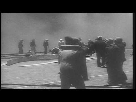 Video of Yorktown Being Attacked at Midway 1942