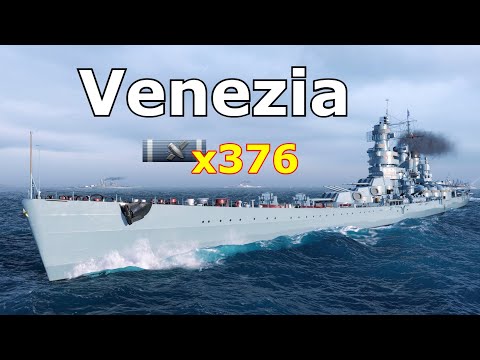 World of WarShips Venezia - 4 Kills 361K Damage