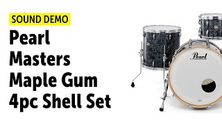 Video thumbnail for Pearl | Masters Maple Gum | 4pc Shell Set | Sound Demo by Drums Bonedo