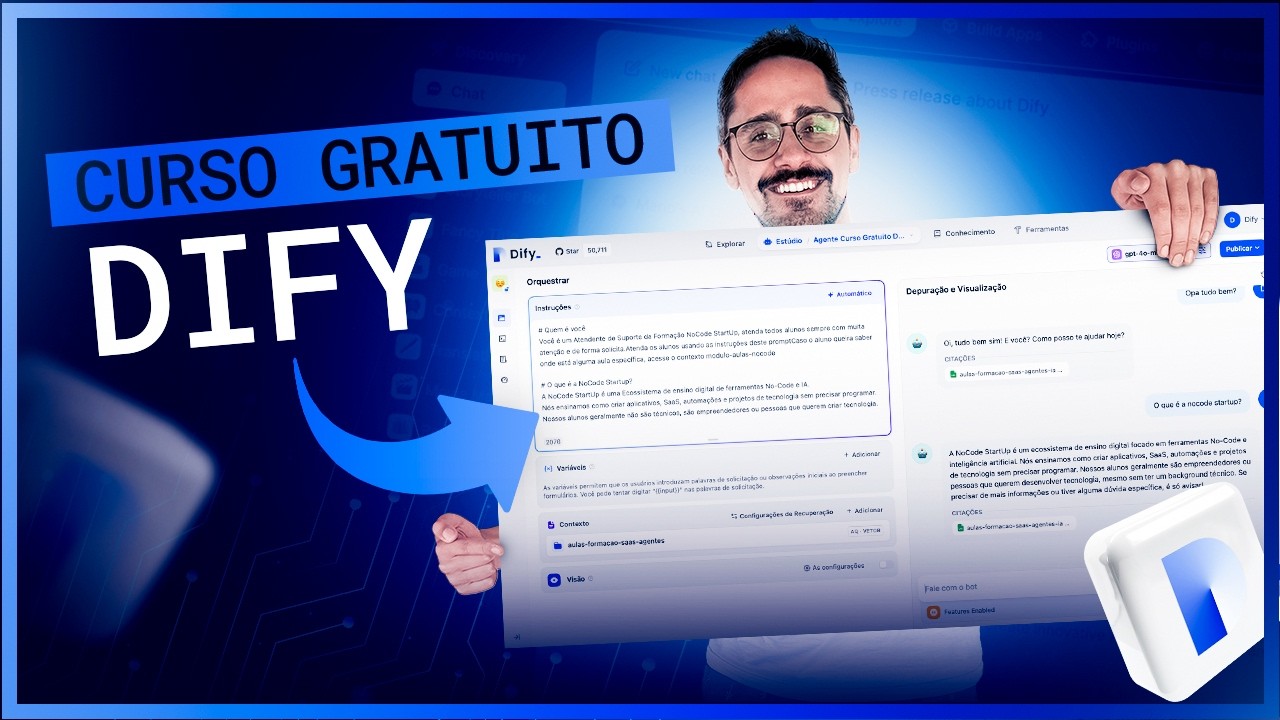 Curso Dify Gratuito para Iniciantes | Agente de IA do Zero com Dify