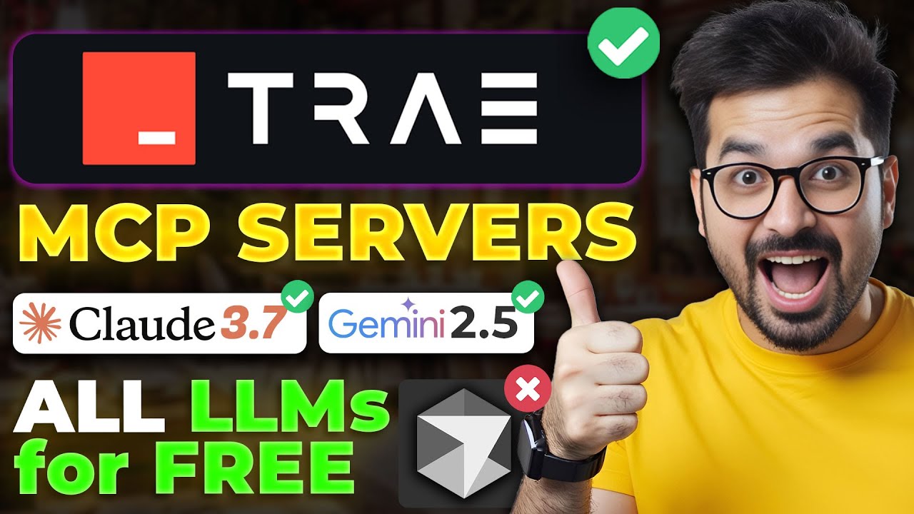 Trae AI - This FREE AI Code Editor for Vibe Coding now Supports MCP Servers! BEATS Cursor AI