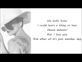 Lady Gaga  - Just Another Day Lyrics