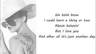 Lady Gaga  - Just Another Day Lyrics