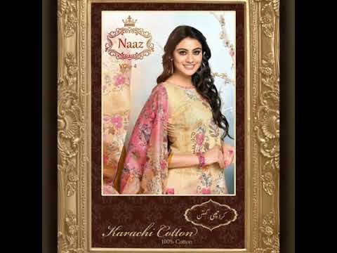 NAAZ 4 BY KARACHI COTTON - 10 BEAUTIFUL DESIGNS - CALL WHATSAPP MAYSA COLLECTIONS