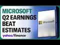 Microsoft reports Q2 earnings that top Street estimates