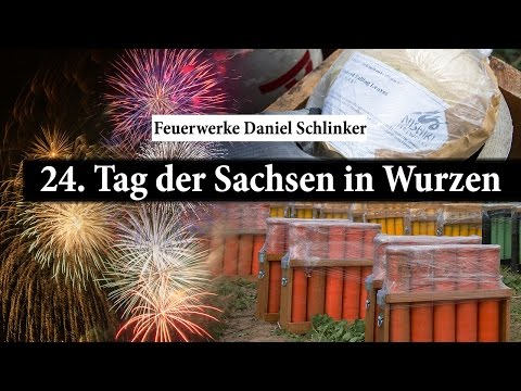 Feuerwerk zum 24. Tag der Sachsen in Wurzen