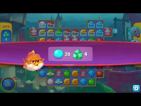 [FISHDOM Walkthrough] Level 5974 Hard (Qua màn - Fishdom)