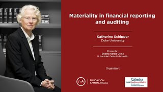 Katherine Schipper: Materiality in financial reporting and auditing