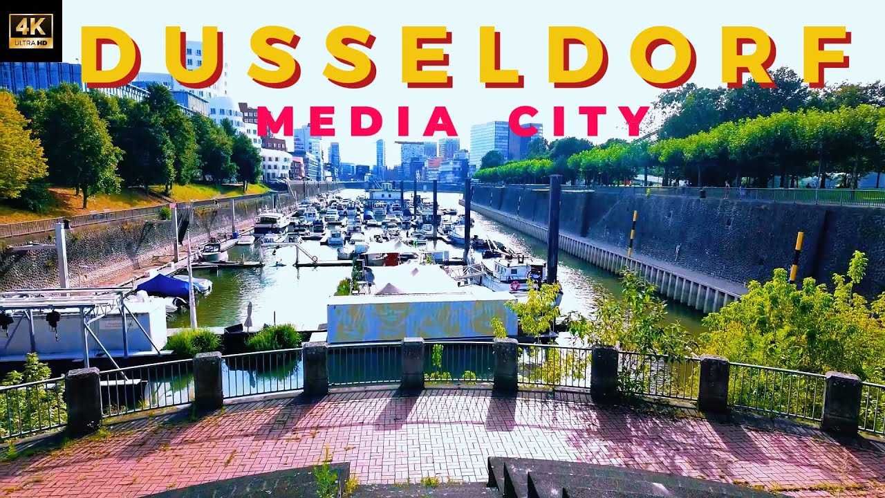 Discover Düsseldorf’s Media City | Walking Tour of MediaHafen in 4K