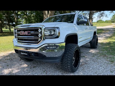 2016 GMC SIERRA 7” rough country lift on 35s WALK AROUND