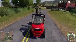 TRANSPORTING PALLETS FROM COFFEE HOUSE TO RANCH | Farming Simulator 