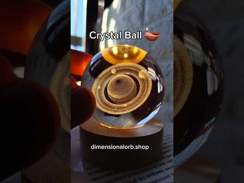 Saturn Crystal Lamp