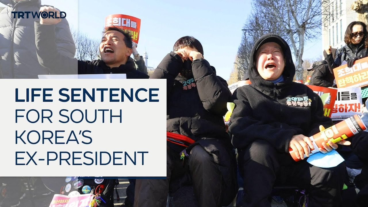 Former South Korean president Yoon Suk Yeol handed life sentence