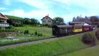 preview picture of video 'Steam train in Vevey, Switzerland'