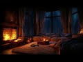 Thunderstorm Haven Cozy Fireplace Rainy Night Ambience