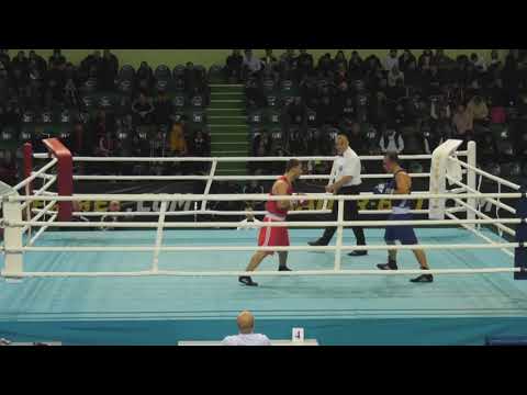 (75kg)16-11-2019 Semi-final Georgian Boxing RED Giorgi Kharabadze Kutaisi VS BLUE Iago KIZIRIA Poti.
