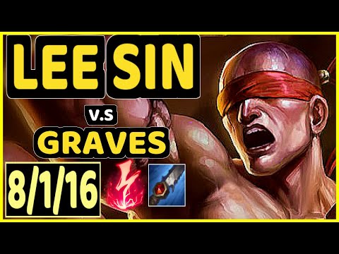 MALRANG (LEE SIN) vs GRAVES - 8/1/16 KDA JUNGLE CHALLENGER GAMEPLAY - KR