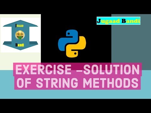 Solution Exercise Of String Method In Python Python Tutorial