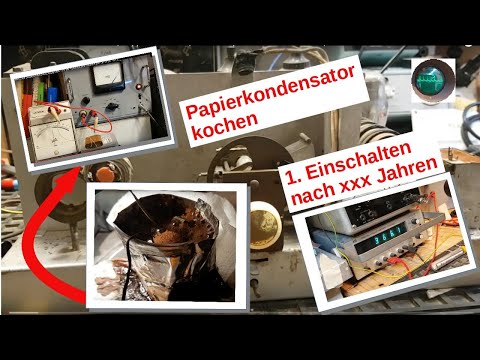 Auskochen Blockkondensator, Hopp oder Schrott, Reico Europa Röhrenradio ca. 1933, Teil 1