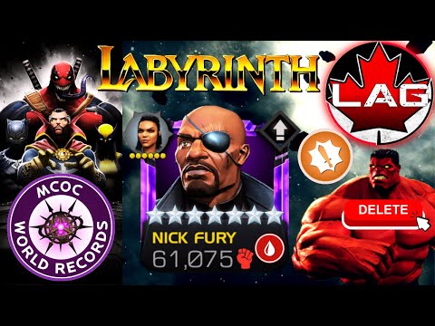 Under 30 Secs? World Record LoL Red Hulk Fastest Kill Ever Recorded! 7⭐R4 Nick Fury INSANE!! - MCOC