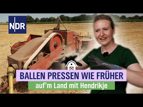 Nostalgie pur auf dem Stoppelfeld - Pressen wie vor 60 Jahren | Folge 5 | NDR Auf'm Land