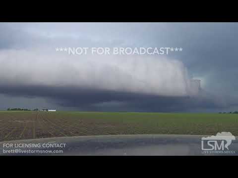 05 25 2018 Dewitt County IL timelapsed shelf cloud