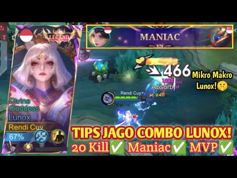 LUNOX 20 KILLS + MANIAC! THE RIGHT COMBO & POSITIONING! THE MOST PAINFUL LUNOX BUILD 2026 - MLBB