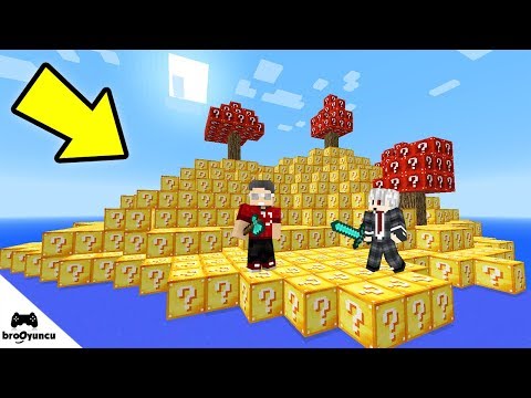 MİNECRAFT GİZEMLİ ADA ŞANS BLOKLARI SAVAŞI